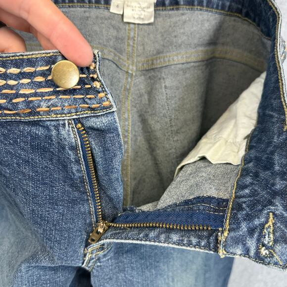 Vanity Collection Jeans Womens Size 6 Blue Floral Embroidered Cotton Blend - Picture 8 of 13